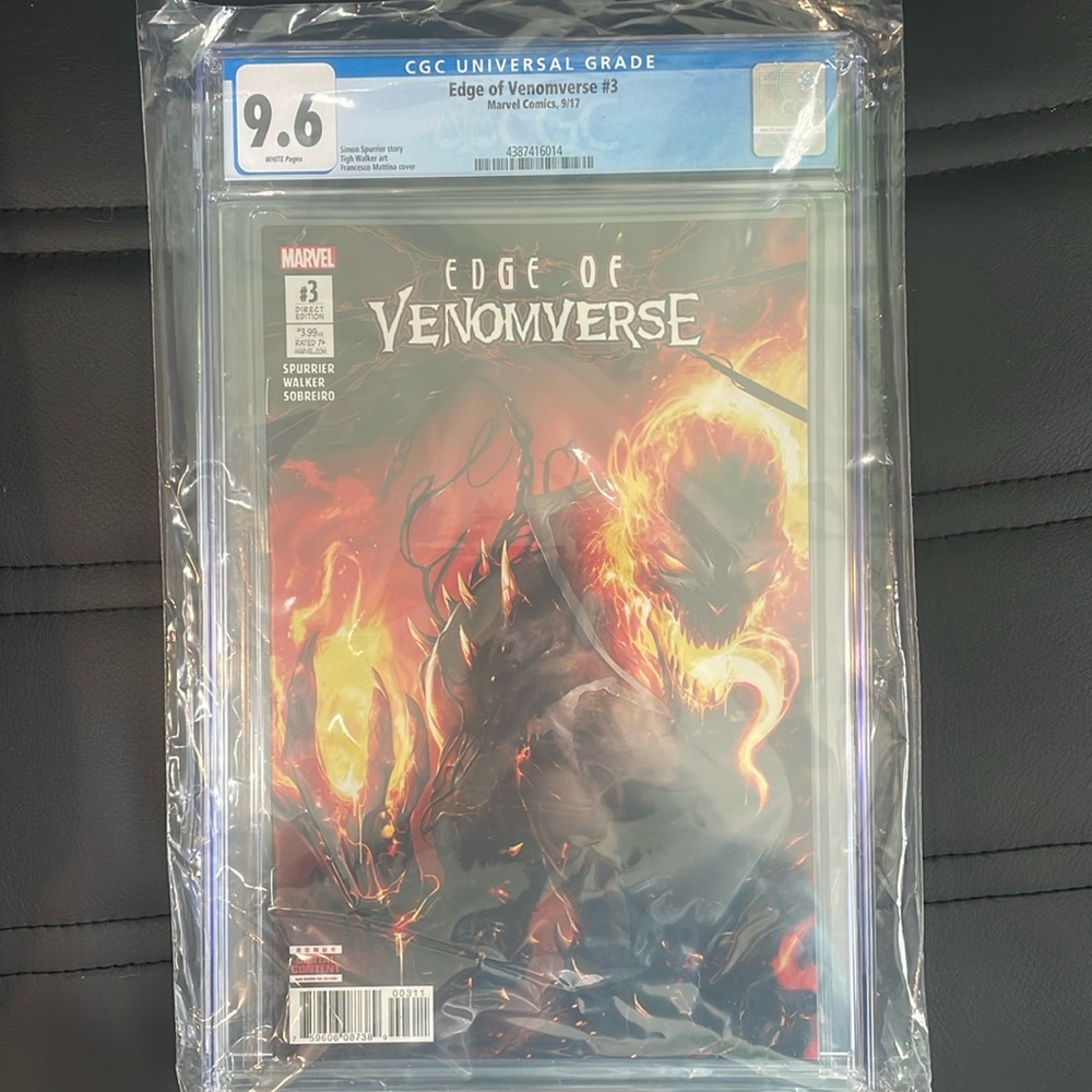 Marvel CGC Graded 9.6 Edge of Venomverse #3 / 1 App. of Ghost Rider w/ Symbiote